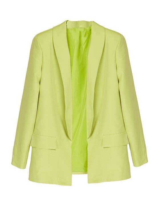 Blazer Abierta Verde Pistacho