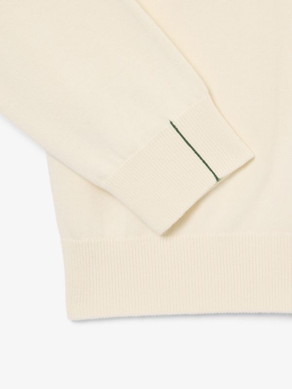 Lacoste Essential: Off-White Silk