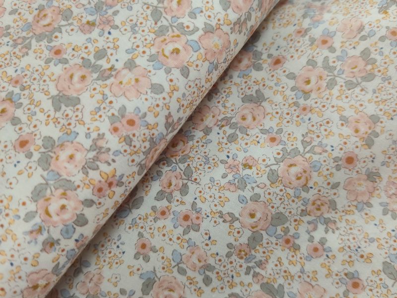 Popelin ESTAMPADO FLOR MAQUILLAJE 