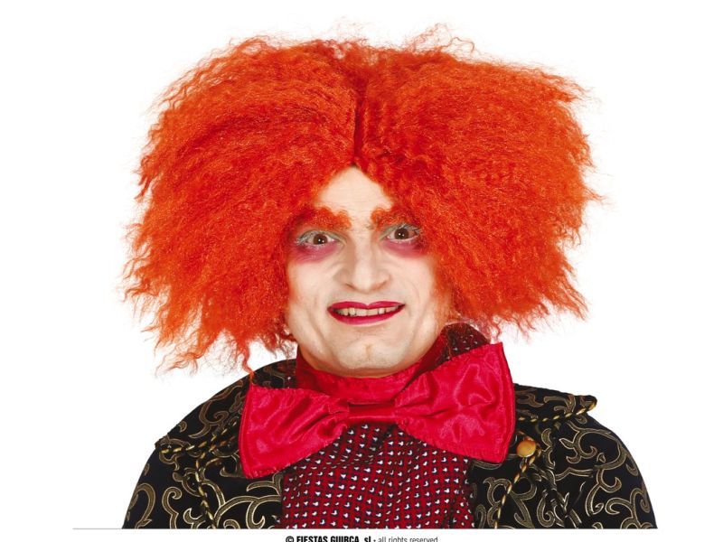 Peluca Sombrerero Naranja