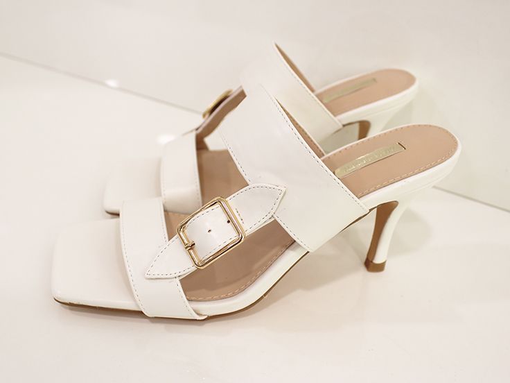 Sandalia Tacón 80s Blanco