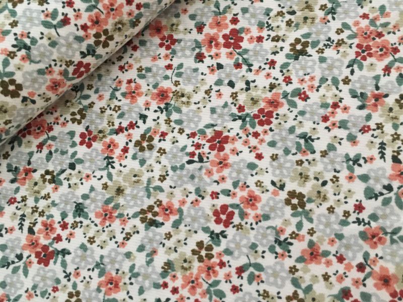 Viyela liberty GRANATE Y TEJA  