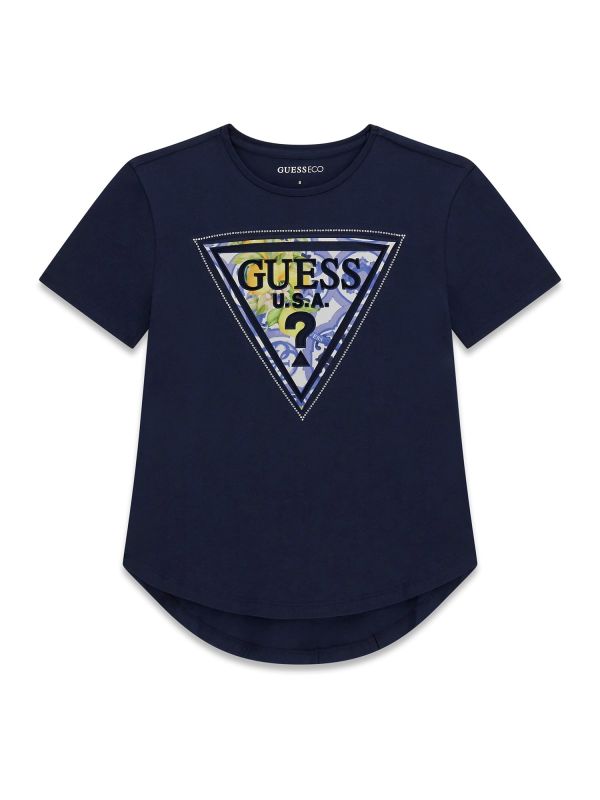 Camiseta Guess Logo con Profundidad