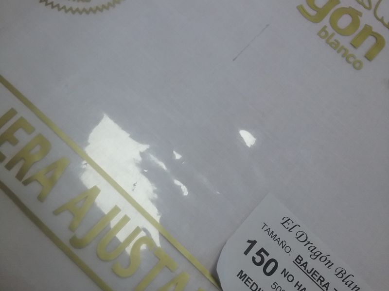 Sábana bajera de 1,50 BLANCA 
