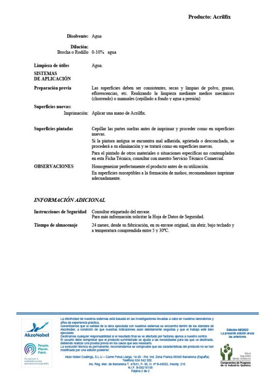 Acrilfix Blanco