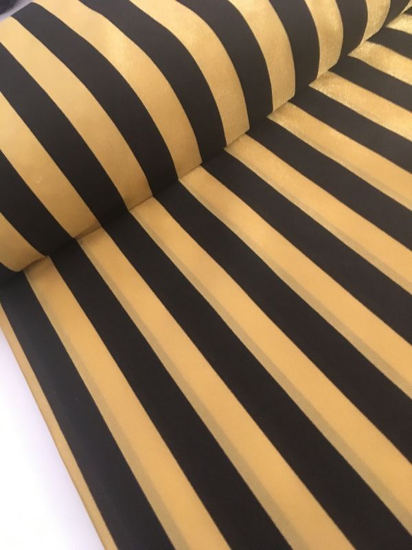 Rasete rayas CARNAVAL DORADAS Y NEGRAS 