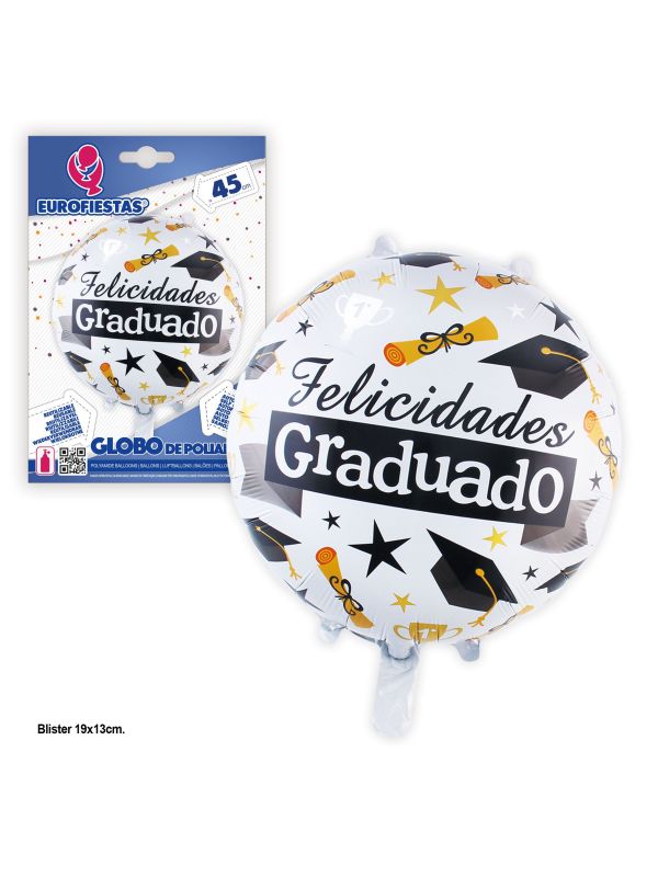Globo Redondo Felicidades Graduado