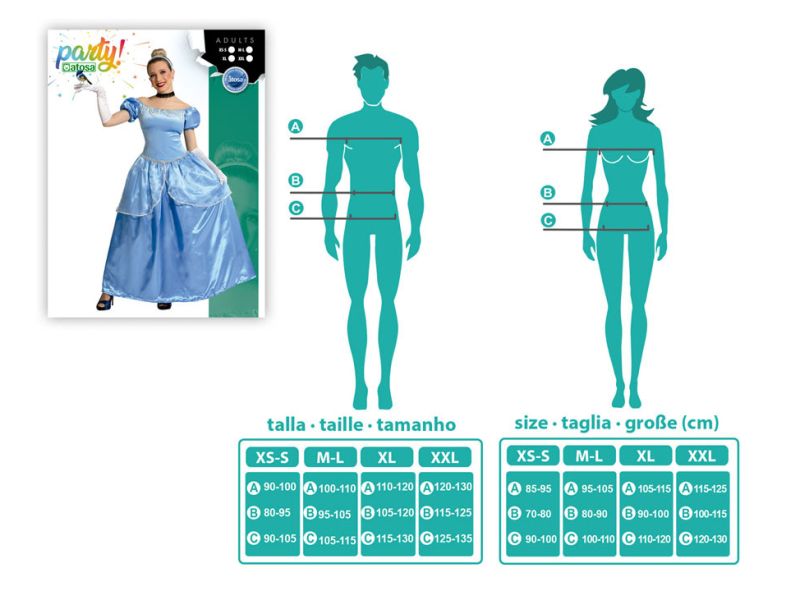 Disfraz de Princesa Azul