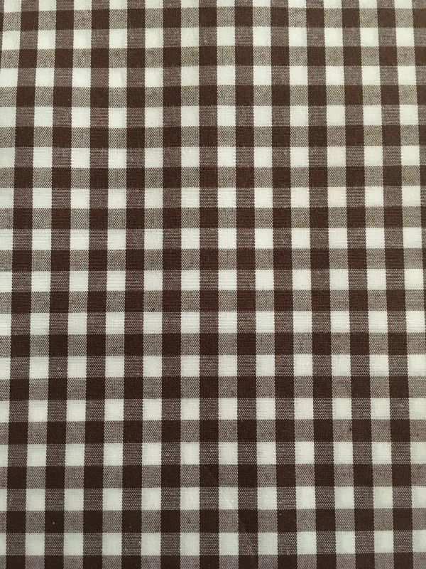 Cuadro vichy MARRÓN 5mm