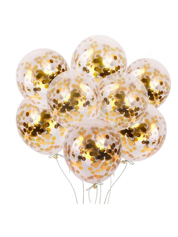 Globos Confeti Dorado