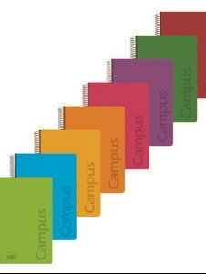 Cuaderno Campus A4 3mm. tapa polip. 80 hojas 90grs.