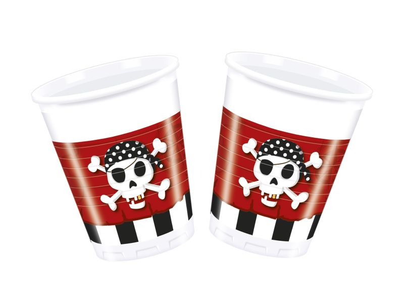 Vasos Cumpleaños Piratas