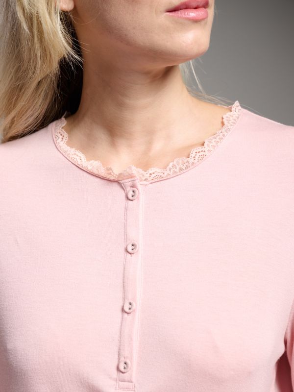 Pijama mujer viscosa rosa