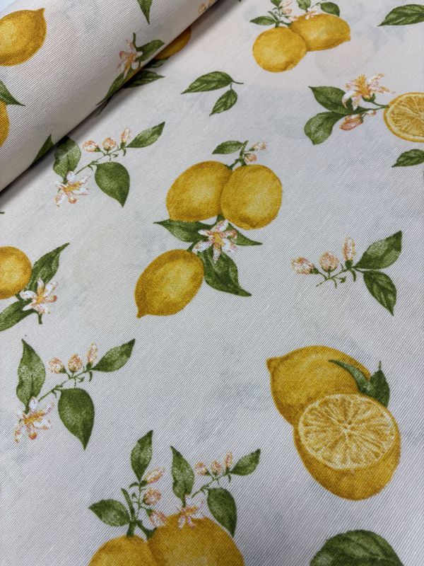 Loneta ESTAMPADA  LIMONES 