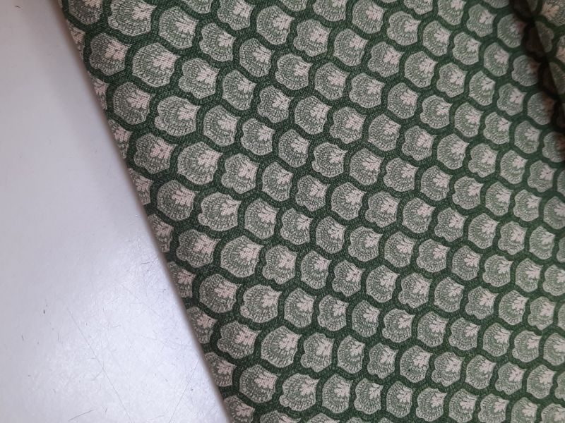 Popelin CONCHA FLOR VERDE