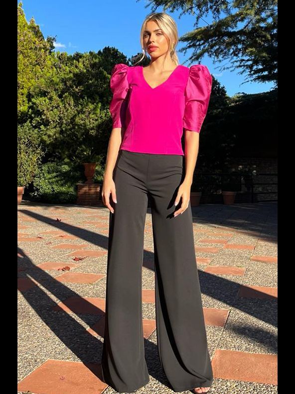 Pantalón Extra Palazzo Negro