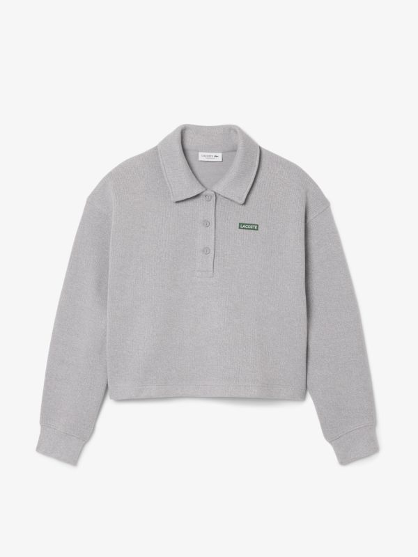 Sudadera Oversize de Cuello de Polo de Canalé de Lacoste