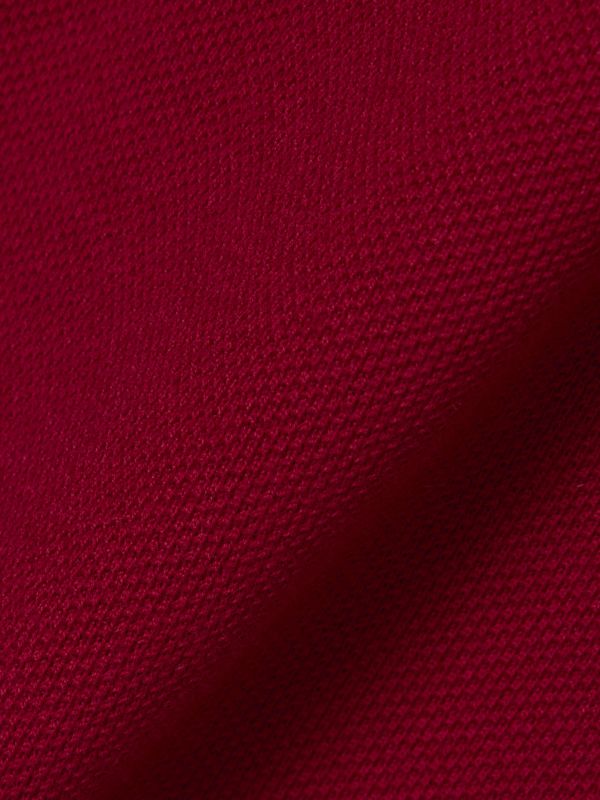 Polo de Manga Larga Lacoste L.12.12 en Rojo Burdeos