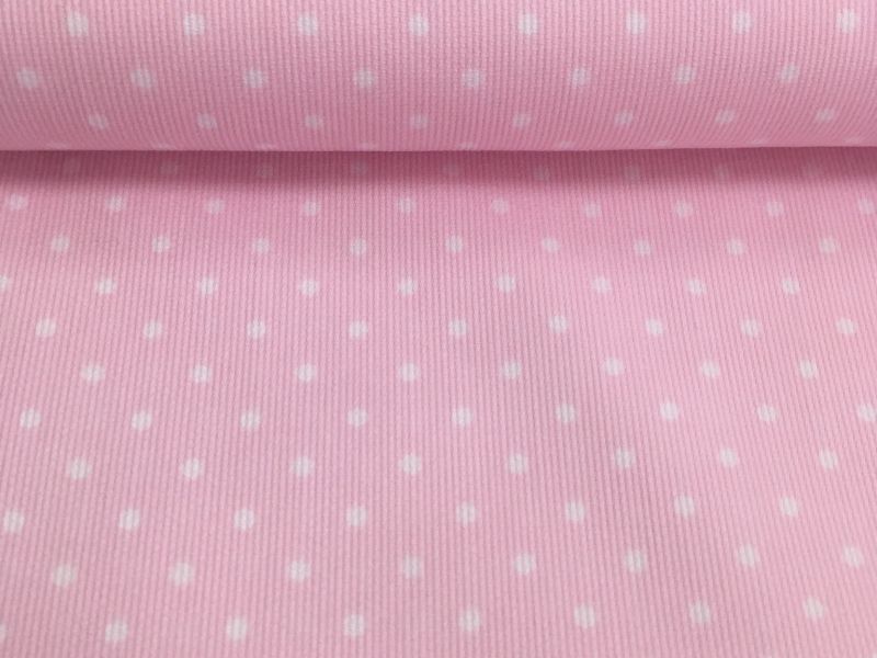 Piqué canutillo ROSA LUNAR BLANCO 