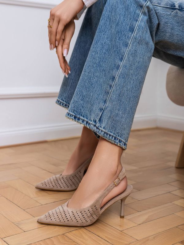 Zapato Puntera Perforado Topo
