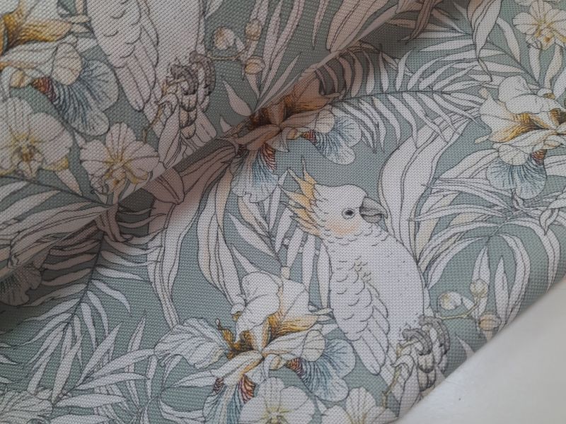 Tela TEFLON FONDO VERDE TUCAN