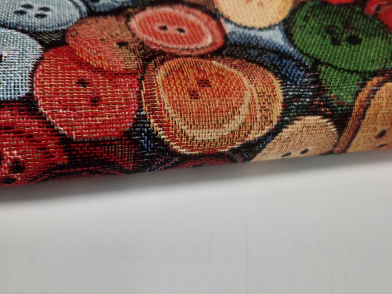 Tapiceria jacquard GOBELINO BOTONES  