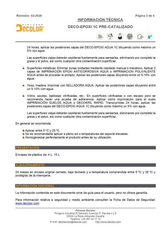 Deco Epoxi Suelos Agua 1 Componente