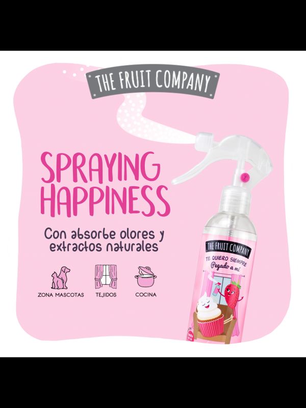 Spray Ambientador Multiusos Fresa Nata 250 ml-2