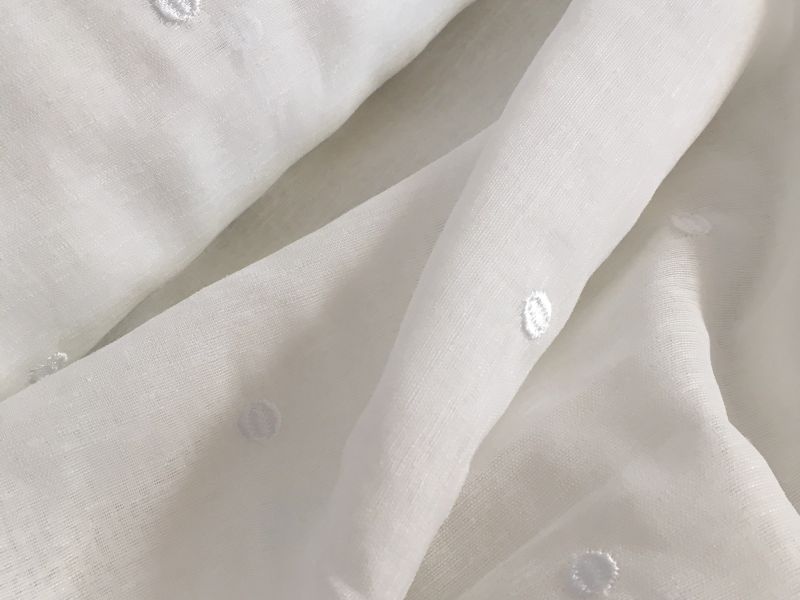 VISILLO BLANCO BODOQUE BORDADO BLANCO 