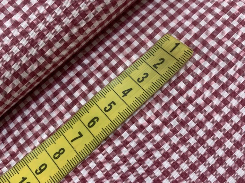 Cuadro vichy GRANATE PEQUEÑO 