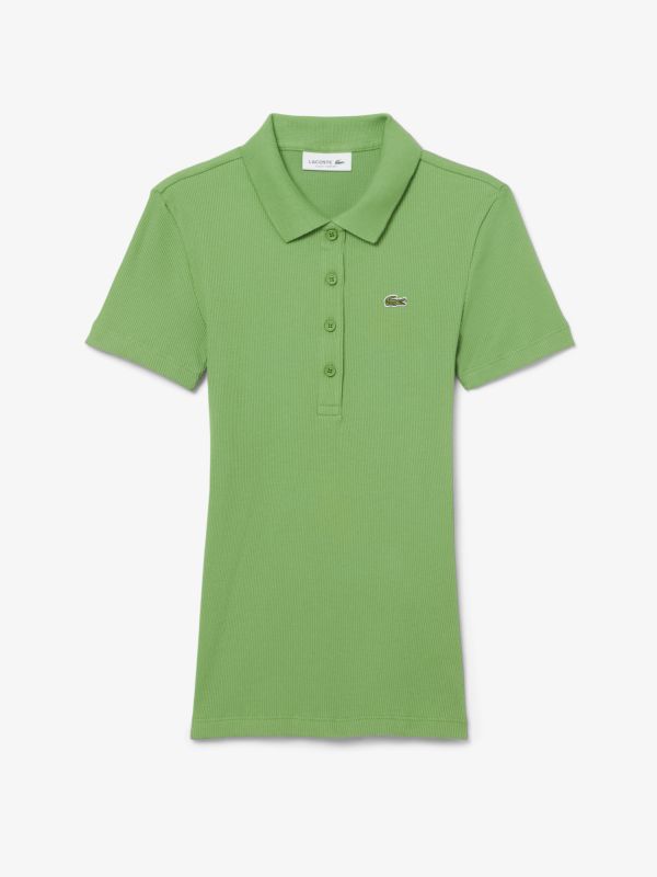 Polo de Corte Ajustado L.12.D de Canalé de Algodón