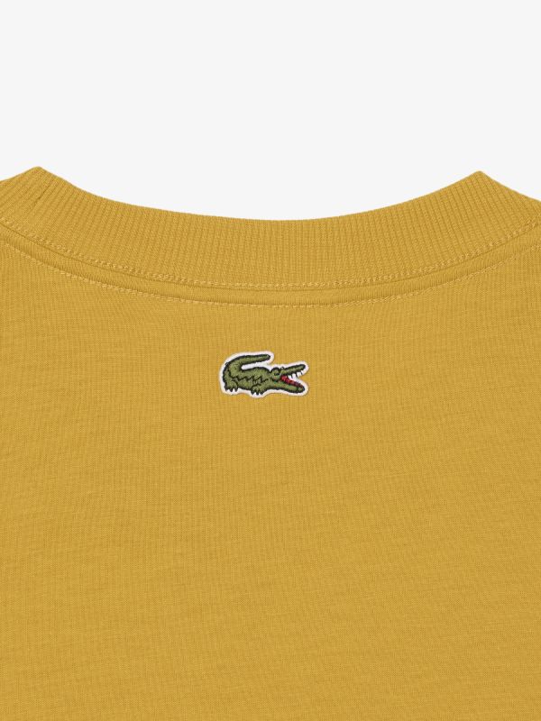  Camiseta de Corte Regular de Algodón Orgánico con Estampado de Gráfico de Lacoste