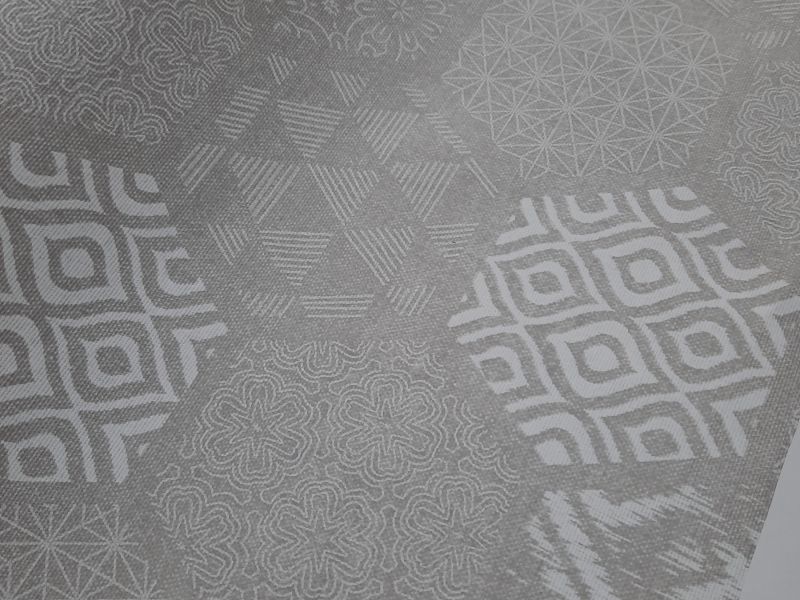 Mantel resinado GEOMÉTRICO GRIS 