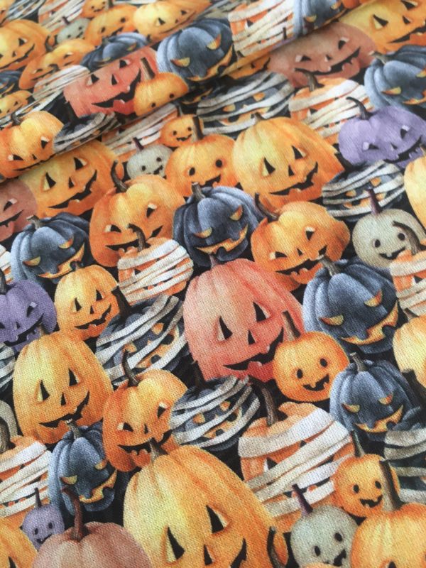 Algodón estampado HALLOWEEN CALAVERAS 