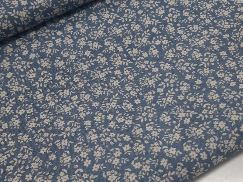 Popelin ESTAMPADO AZUL 