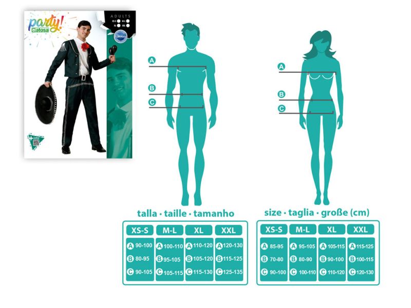 Disfraz de Mexicano Negro