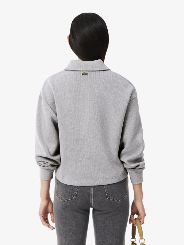 Sudadera Oversize de Cuello de Polo de Canalé de Lacoste