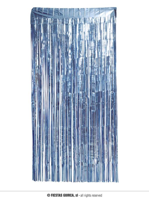 Cortina metálica azul mate