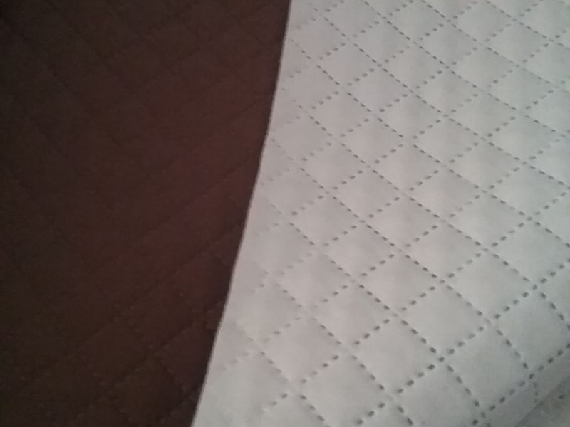 Tela guateada reversible MARRÓN -CAMEL 