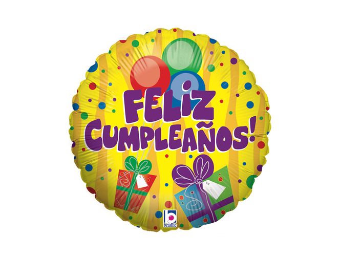 Globos Foil Feliz Cumpleaños