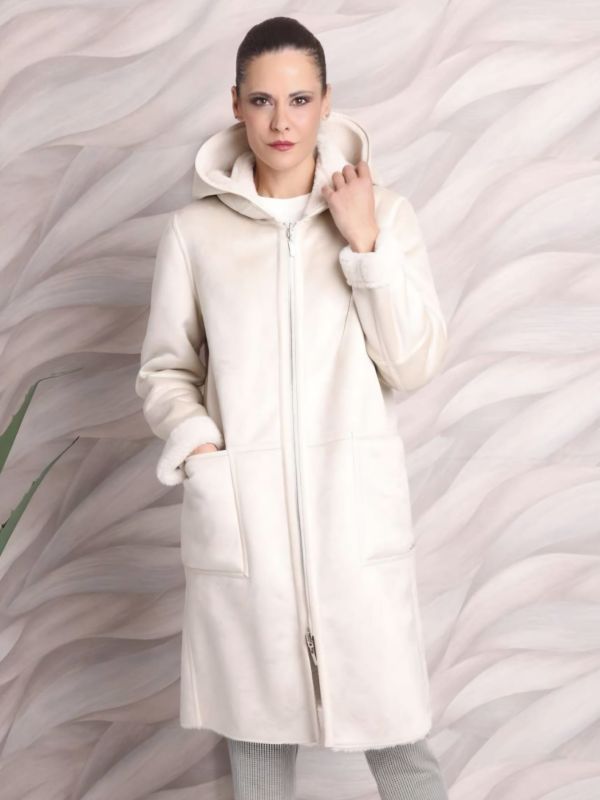 Abrigo reversible de Pelo y Piel Vuelta