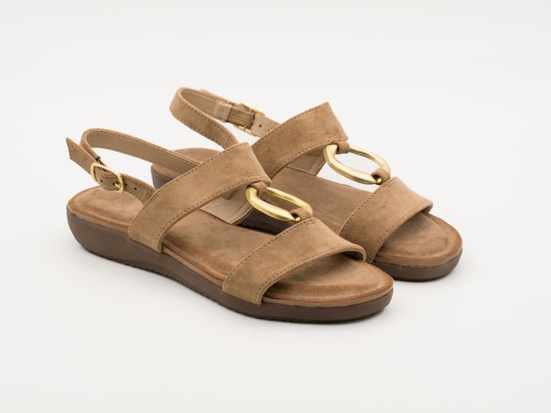 Sandalia Confort Arandela Dorada Topo-1
