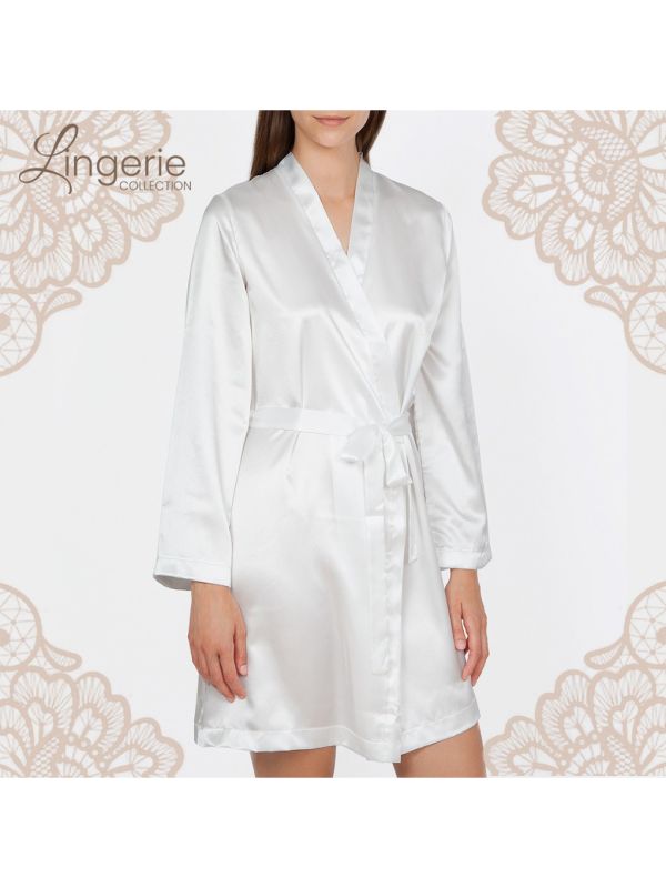 Bata corta raso cruzada Ivette Bridal