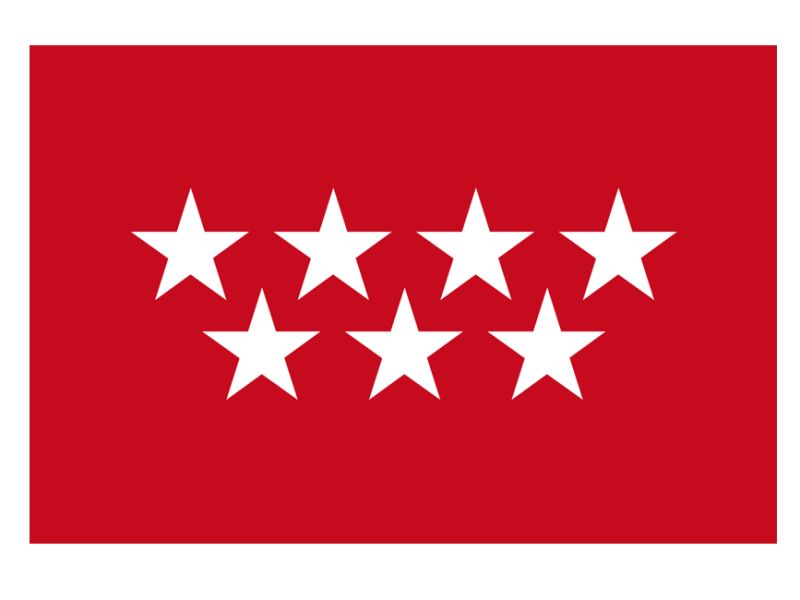 Bandera de Madrid Satén