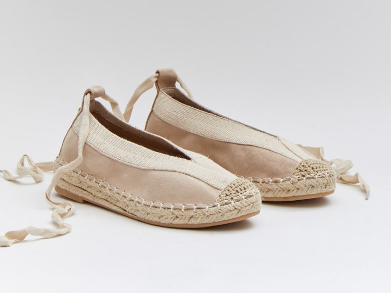 Bailarina Esparto Atada Beige-1
