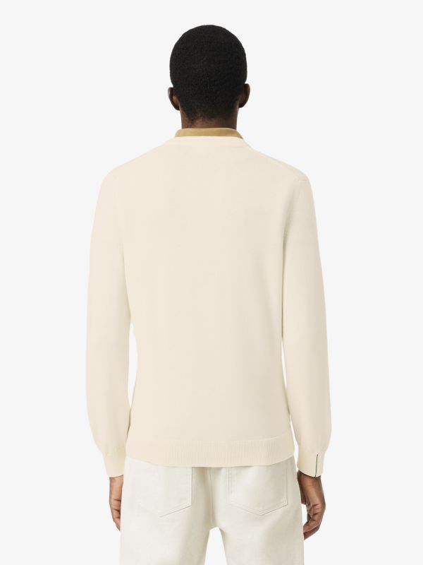 Lacoste Essential: Off-White Silk