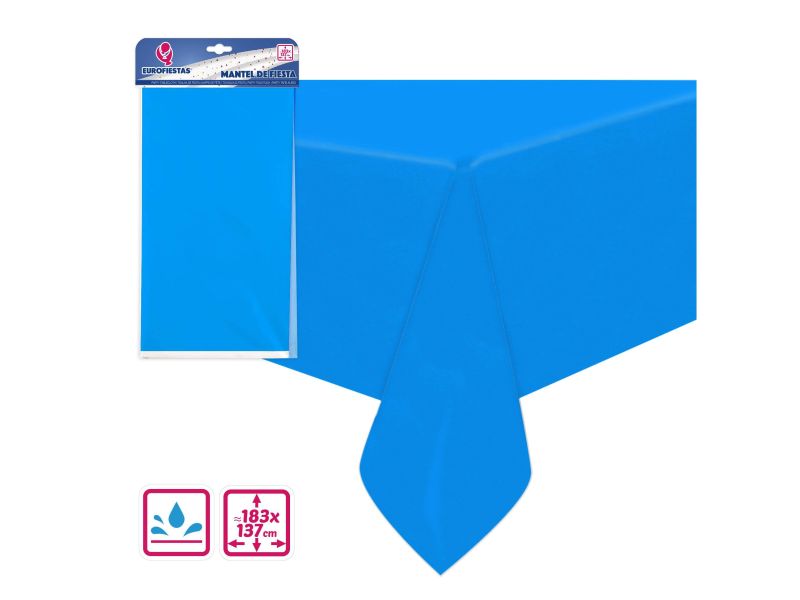 Mantel Cumpleaños Azul Celeste