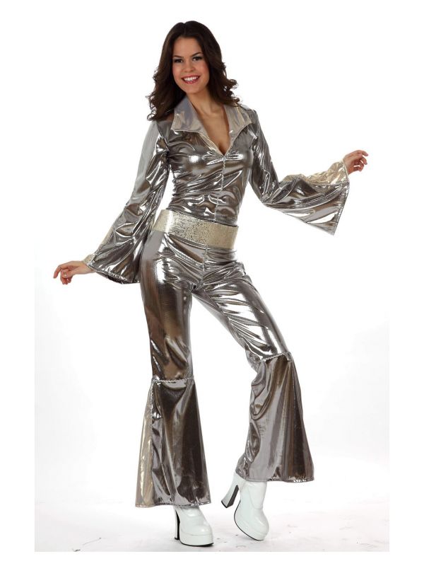 Disfraz de Disco plata