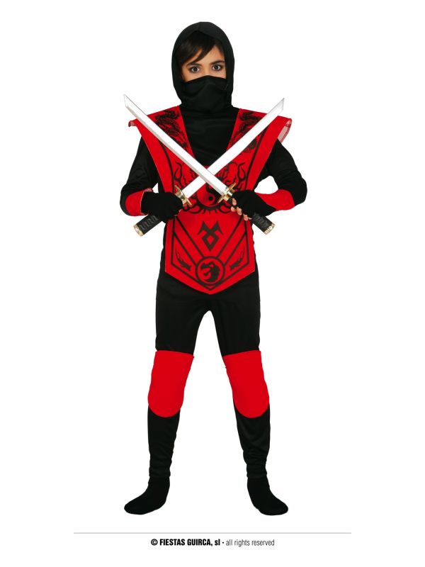 Disfraz de Ninja Rojo Infantil