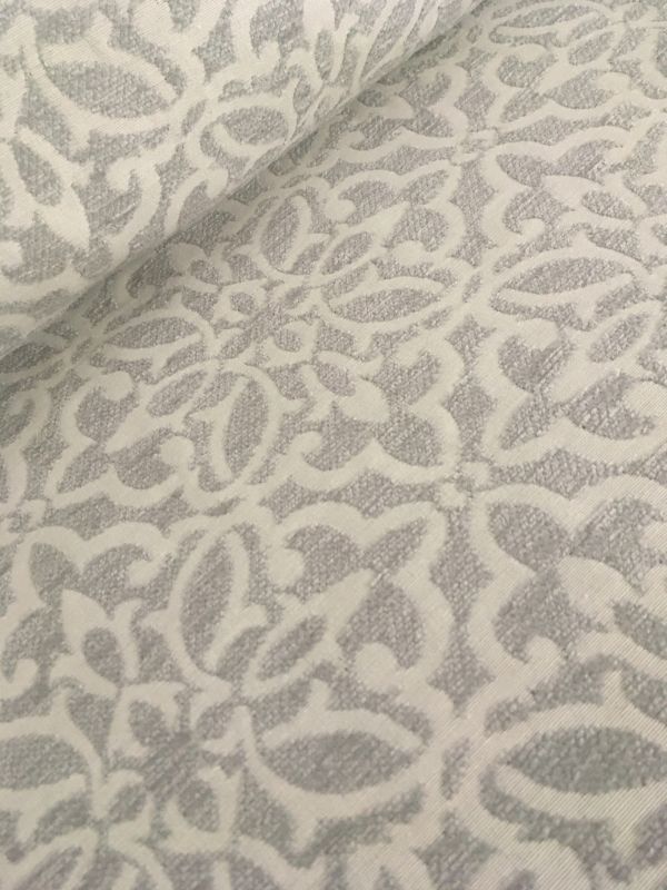Chenilla  doble DIBUJO  DAMASCO GRIS 